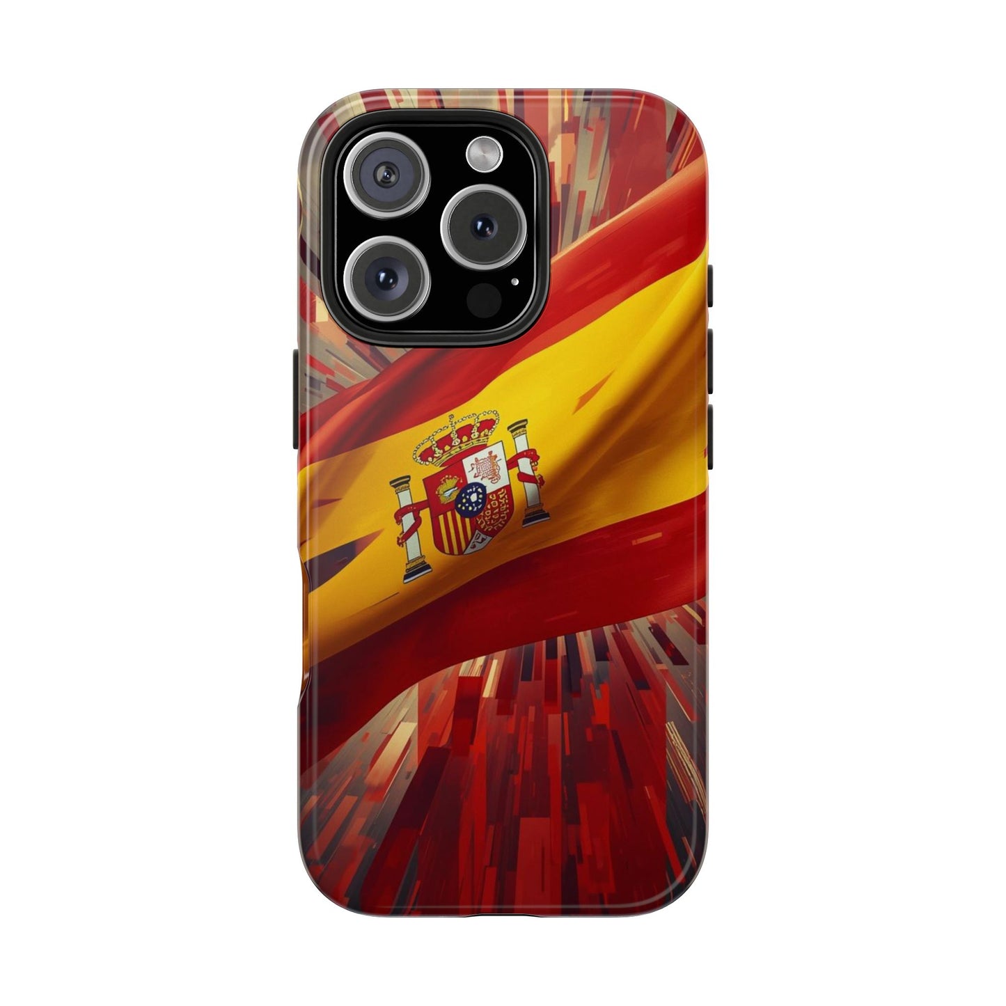 Spanish Flag Tough Phone Case — Shockproof Protective Case with Spain Crest