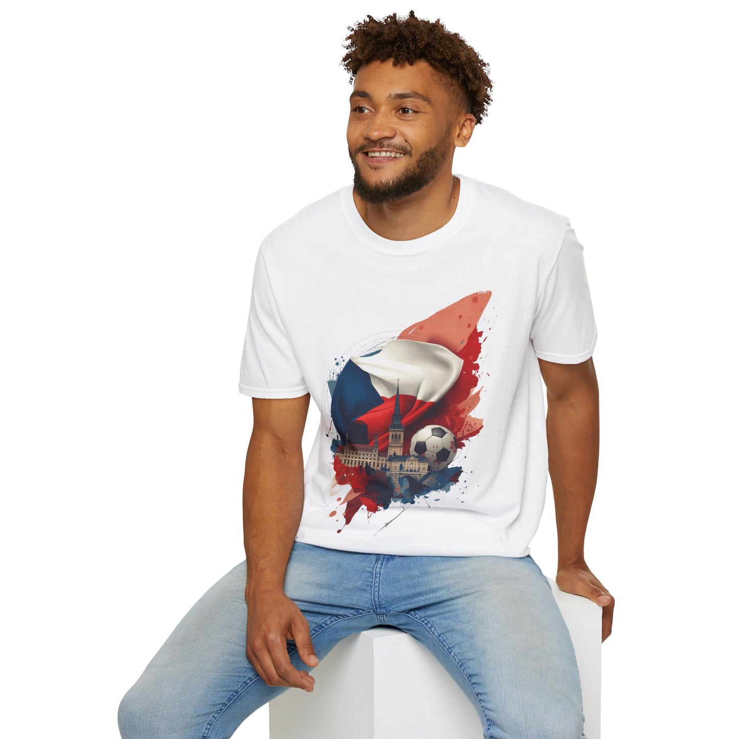 Czech Republic Flag Soccer T-Shirt – Football Fan Tee
