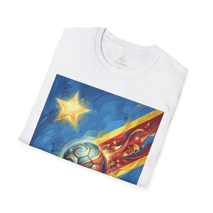 DR Congo Football Flag Graphic T-Shirt Dynamic Leopards Soccer Design Tee