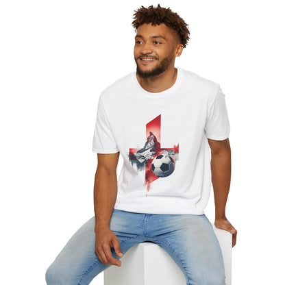 Soccer Switzerland Flag T-Shirt — Alpine Wolf & Football Graphic Tee
