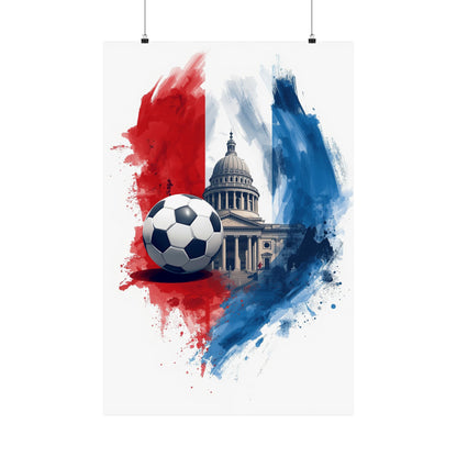 Paraguay Soccer Poster — Capitol-Style Dome Football Art Print