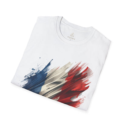 France Football French T-Shirt — Abstract Soccer Stadium Design Tee