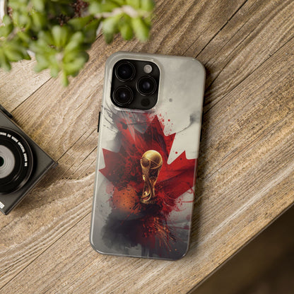 Canada Flag Soccer Fan Phone Protective Case Cover