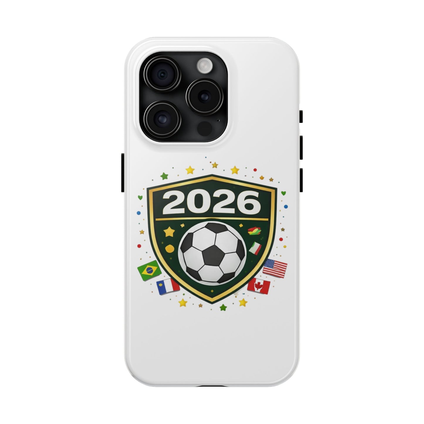 2026 Soccer Match Day Phone Protective Case Soccer Badge Design