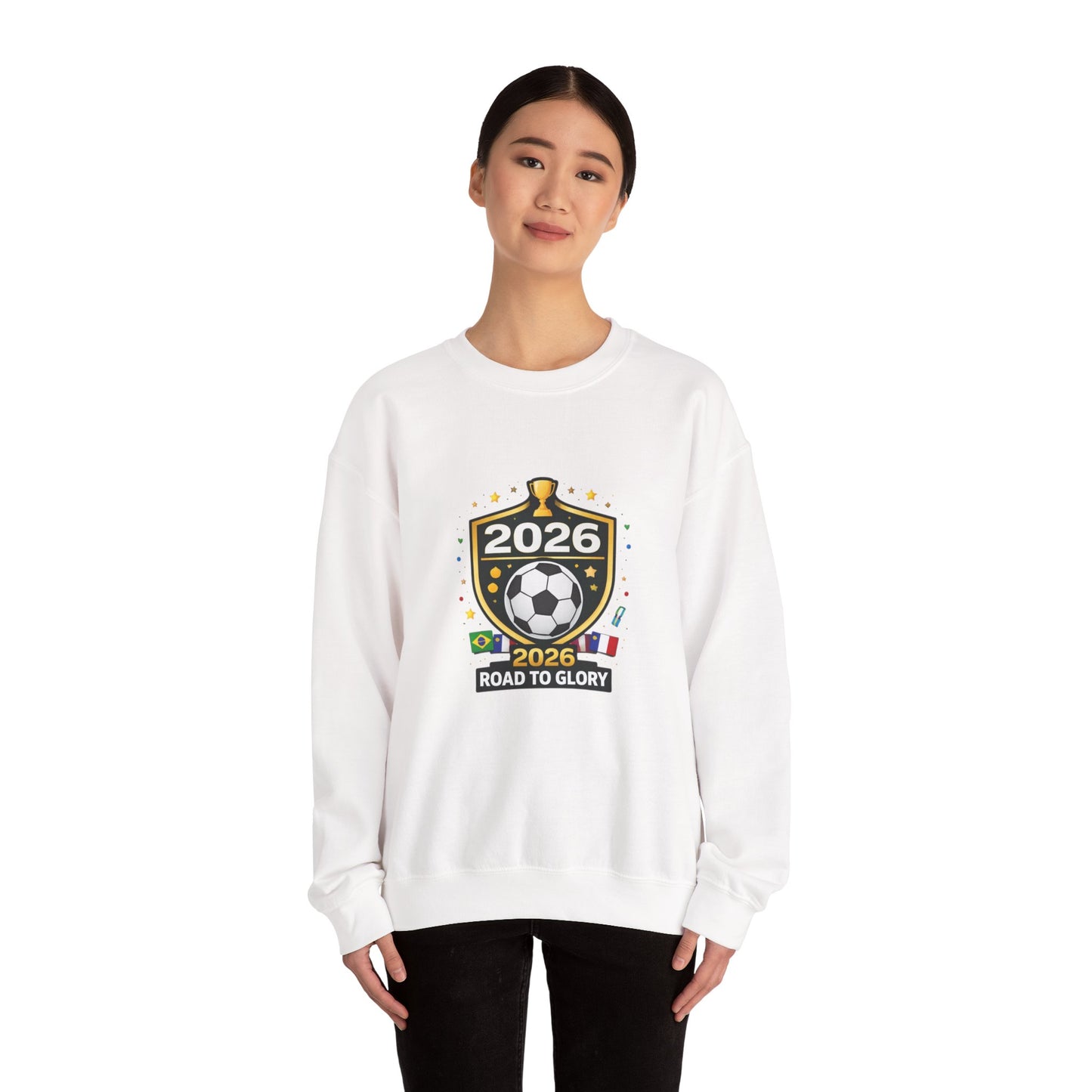 2026 Road to Glory Soccer Match Day Crewneck Sweatshirt
