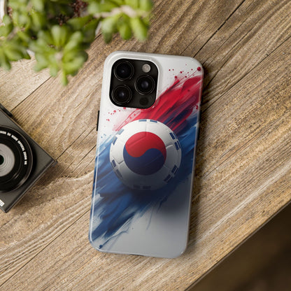 Korean Flag Taeguk Soccer Crest Phone Protective Case