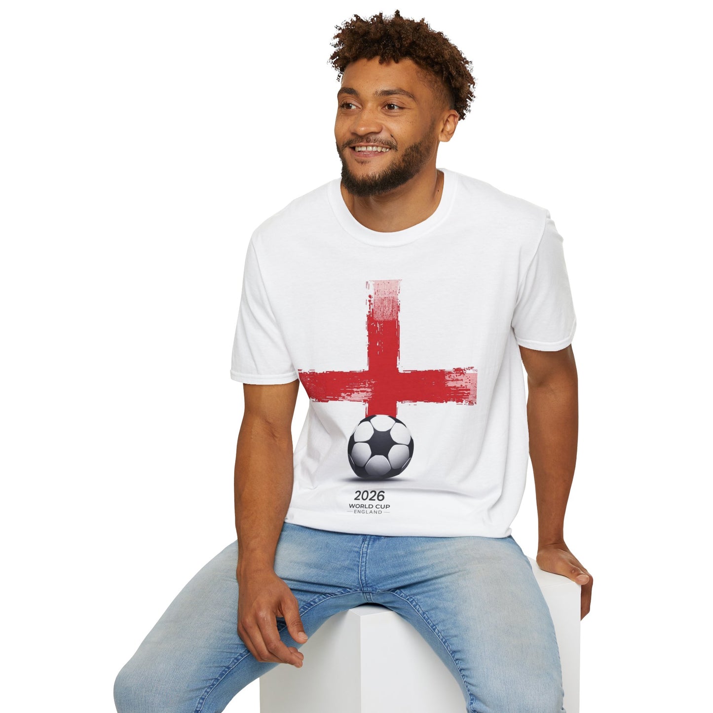 England Football Flag St. George’s Cross T-Shirt Three Lions Soccer Streetwear Tee