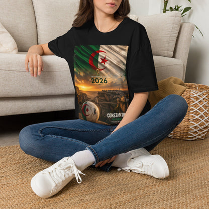 Algeria Football Flag Constantine T-Shirt Fennec Foxes Soccer City of Bridges Tee