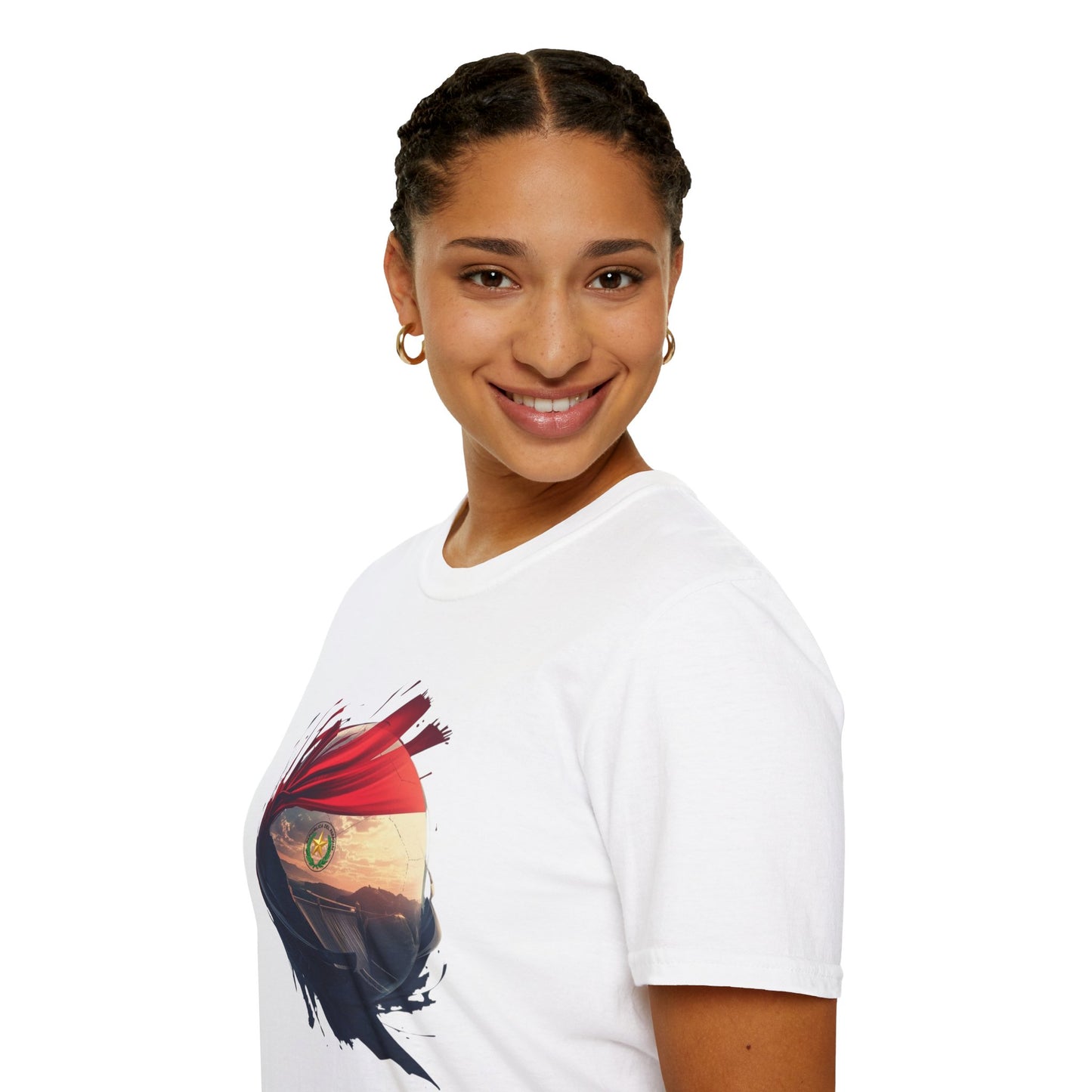 Paraguay Football Flag Graphic T-Shirt La Albirroja Soccer Crest Tee