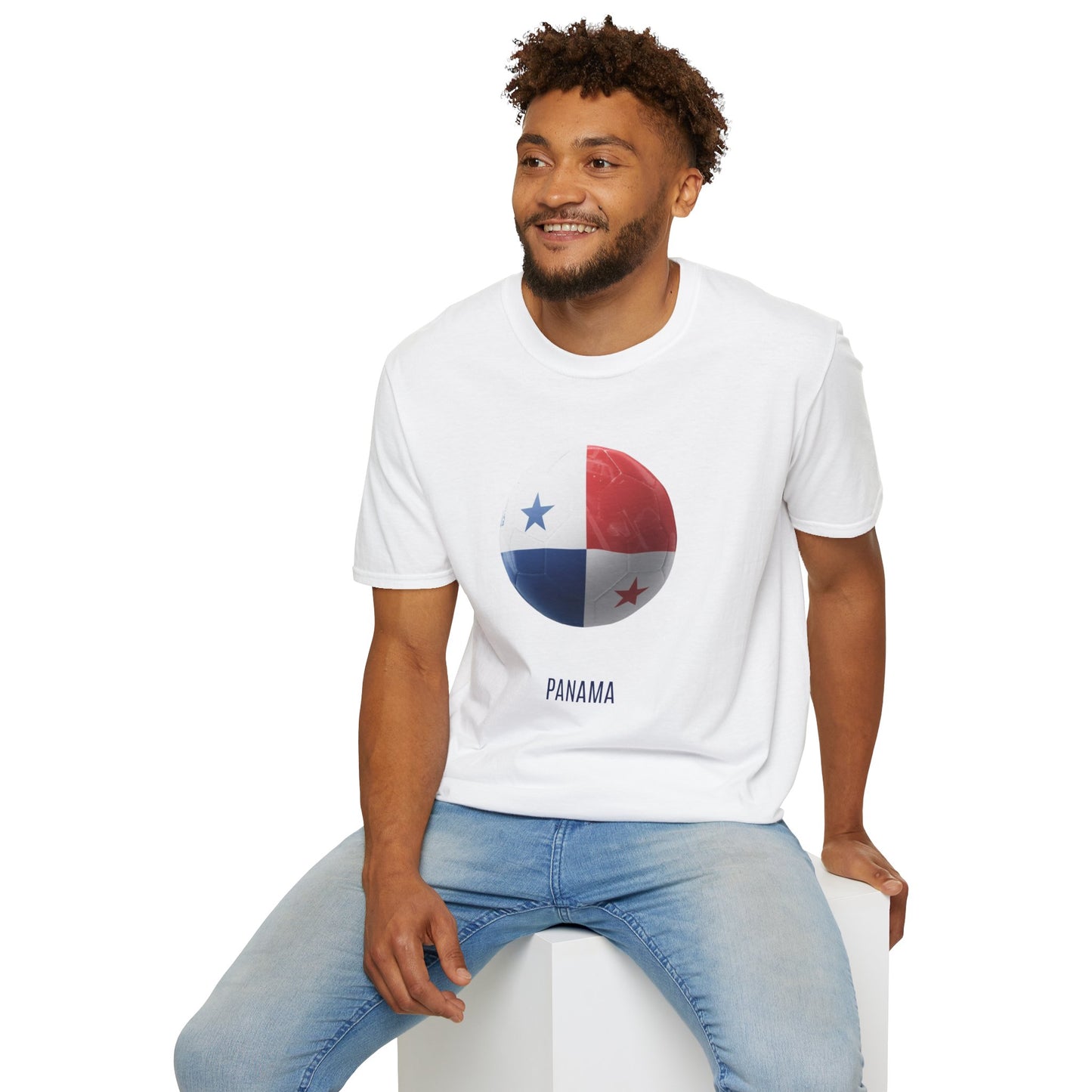 Panama Football Flag Minimalist Graphic T-Shirt Los Canaleros Soccer Design Tee