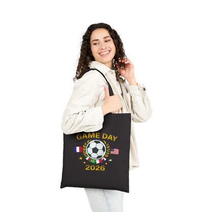 Soccer Game Day Tote Bag 2026 – World Cup Fan Cotton Canvas Tote
