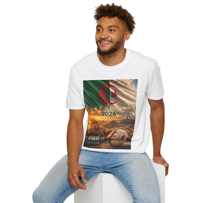 Algeria Football Flag Algiers T‑Shirt Fennec Foxes Soccer Design Tee