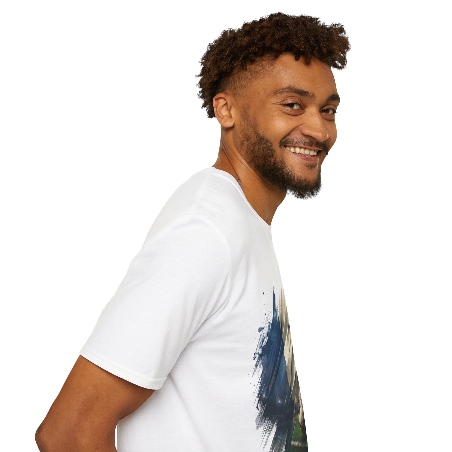 France Football French T-Shirt — Abstract Soccer Stadium Design Tee
