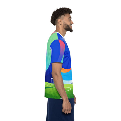 Soccer Field Graphic Jersey Shirt — All-Over Print Sports Tee
