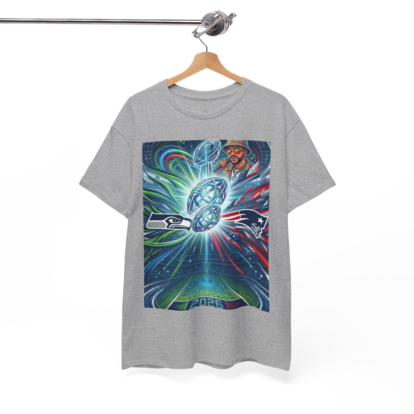 Legendary Championship Matchup Art T-Shirt Football Big Game Poster Tee