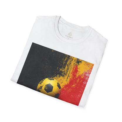 Belgium Flag Abstract Grunge T‑Shirt Red Devils Soccer Graphic Tee