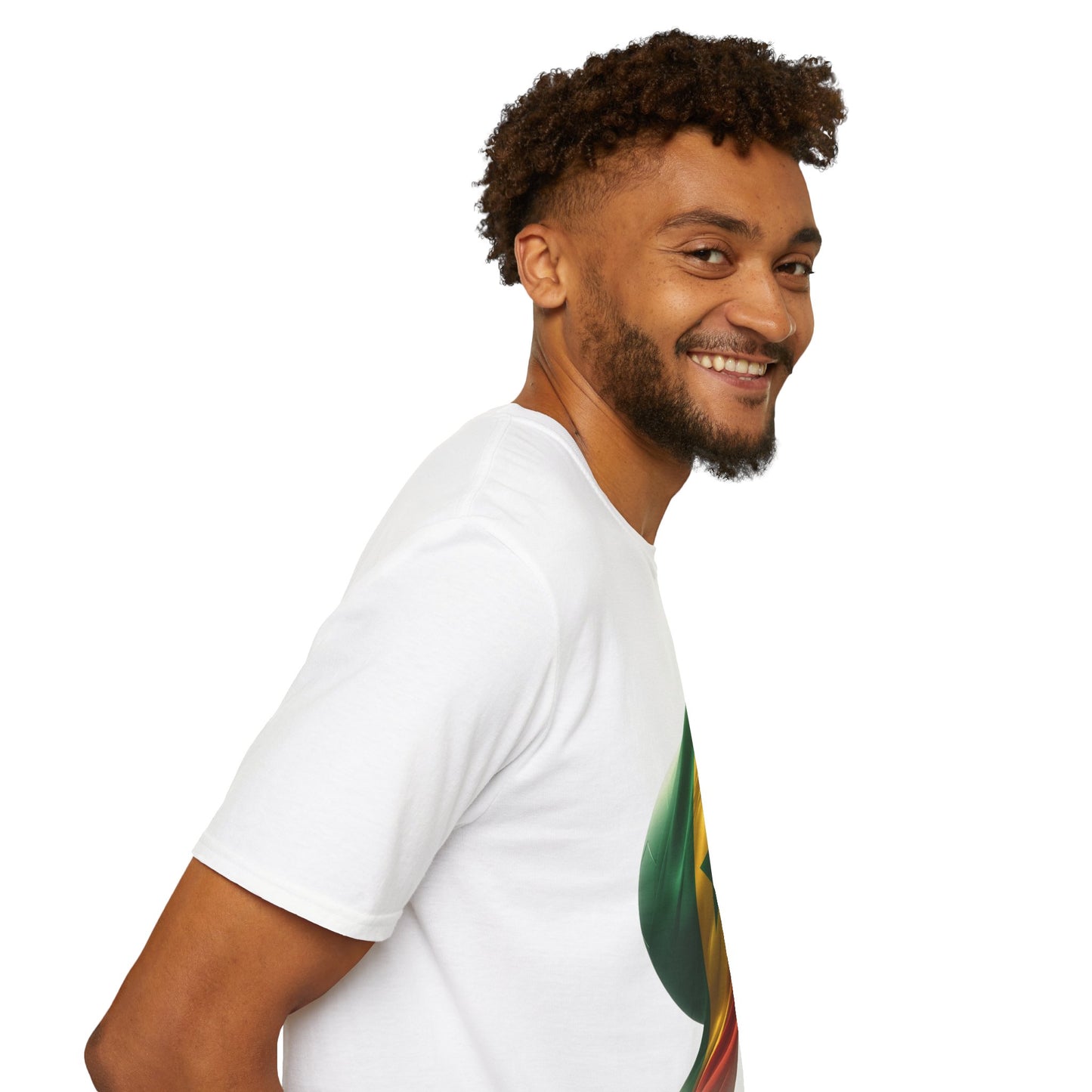 Senegal Waving Flag Soccer Tee Lions of Teranga Pan-African Football Fan T-Shirt