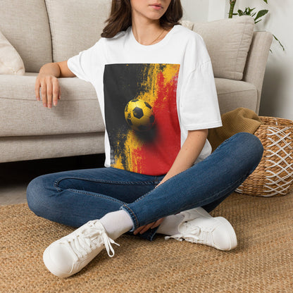Belgium Flag Abstract Grunge T‑Shirt Red Devils Soccer Graphic Tee