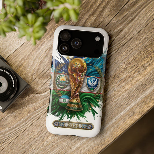 Uzbekistan 2026 Soccer Impact-Resistant Protective Phone Case