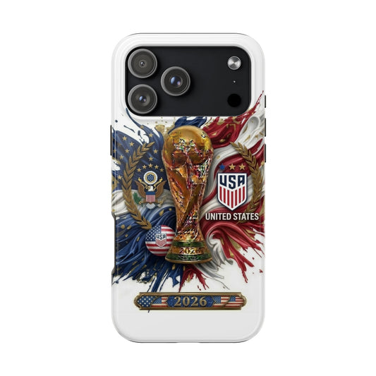 USA Soccer 2026 Tough Phone Protective Case — American Flag Design