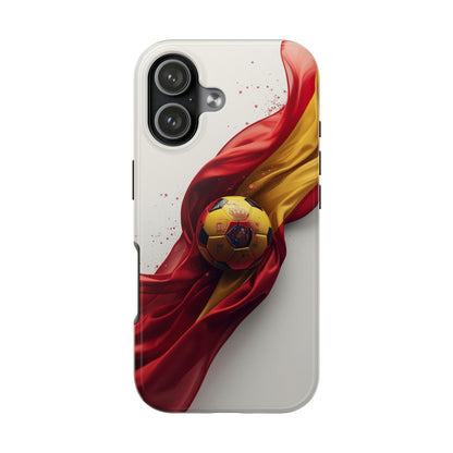 Spanish Flag Soccer Tough Phone Case — Football Fan Protective Cover