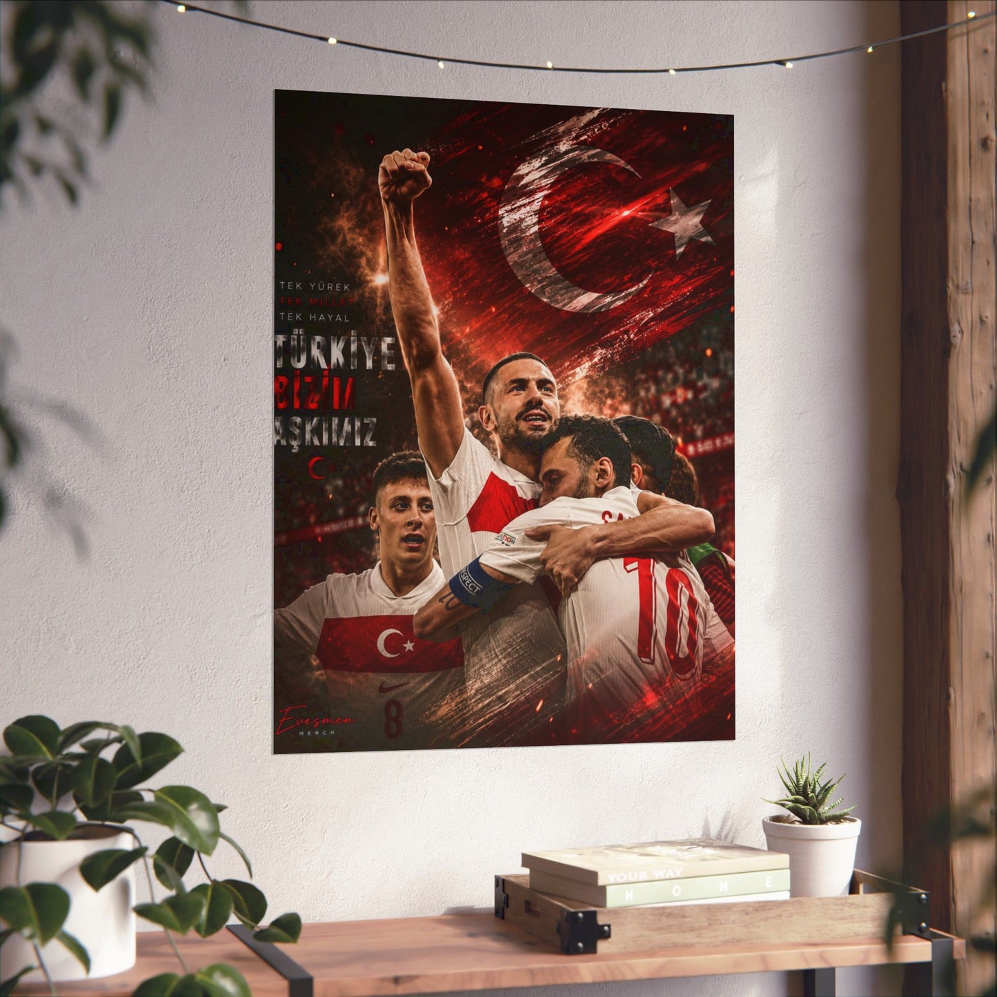 Türkiye Soccer National Team Commemorative Wall Art Poster Print