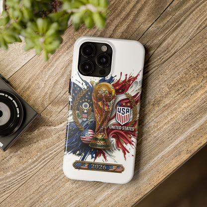USA Soccer 2026 Tough Phone Protective Case — American Flag Design