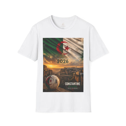 Algeria Football Flag Constantine T-Shirt Fennec Foxes Soccer City of Bridges Tee