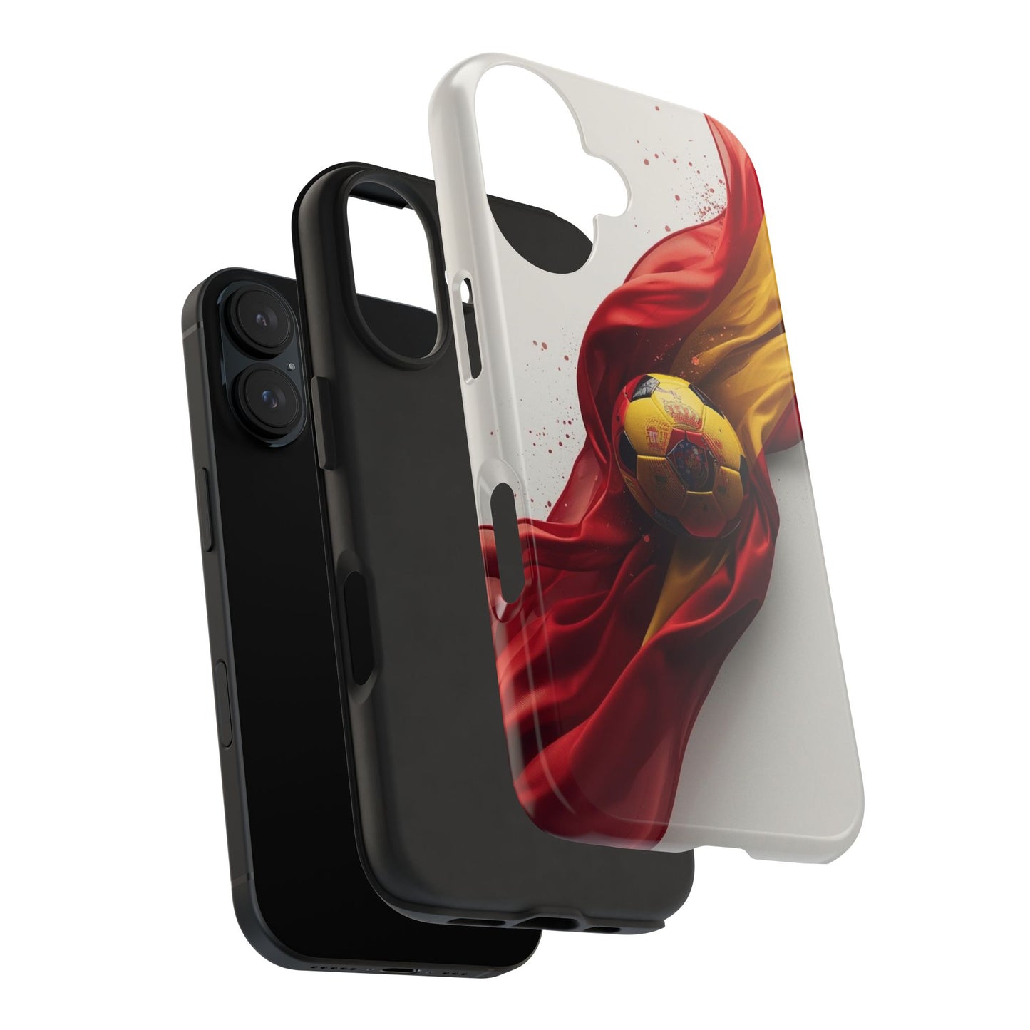 Spanish Flag Soccer Tough Phone Case — Football Fan Protective Cover