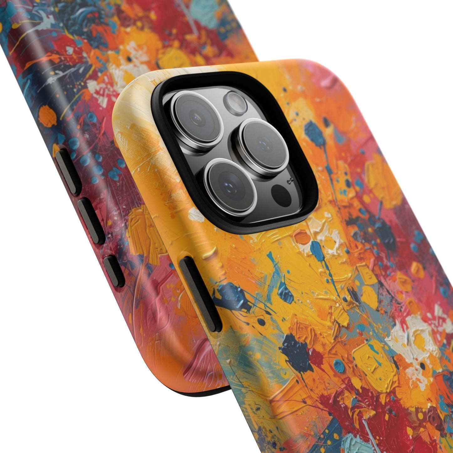 Abstract Color Splash Phone Case — Vibrant Paint Splatter Protective Cover