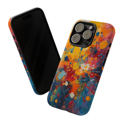 Abstract Color Splash Phone Case — Vibrant Paint Splatter Protective Cover