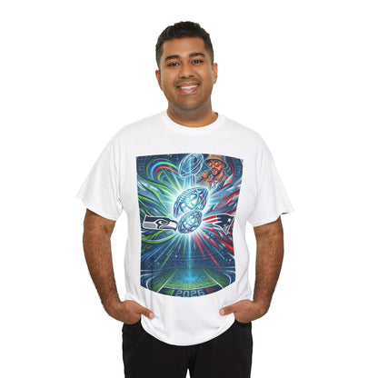 Legendary Championship Matchup Art T-Shirt Football Big Game Poster Tee