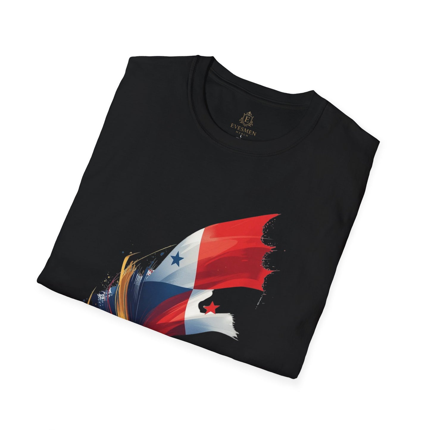 Panama Football Flag Splash T-Shirt Dynamic Los Canaleros Soccer Tee