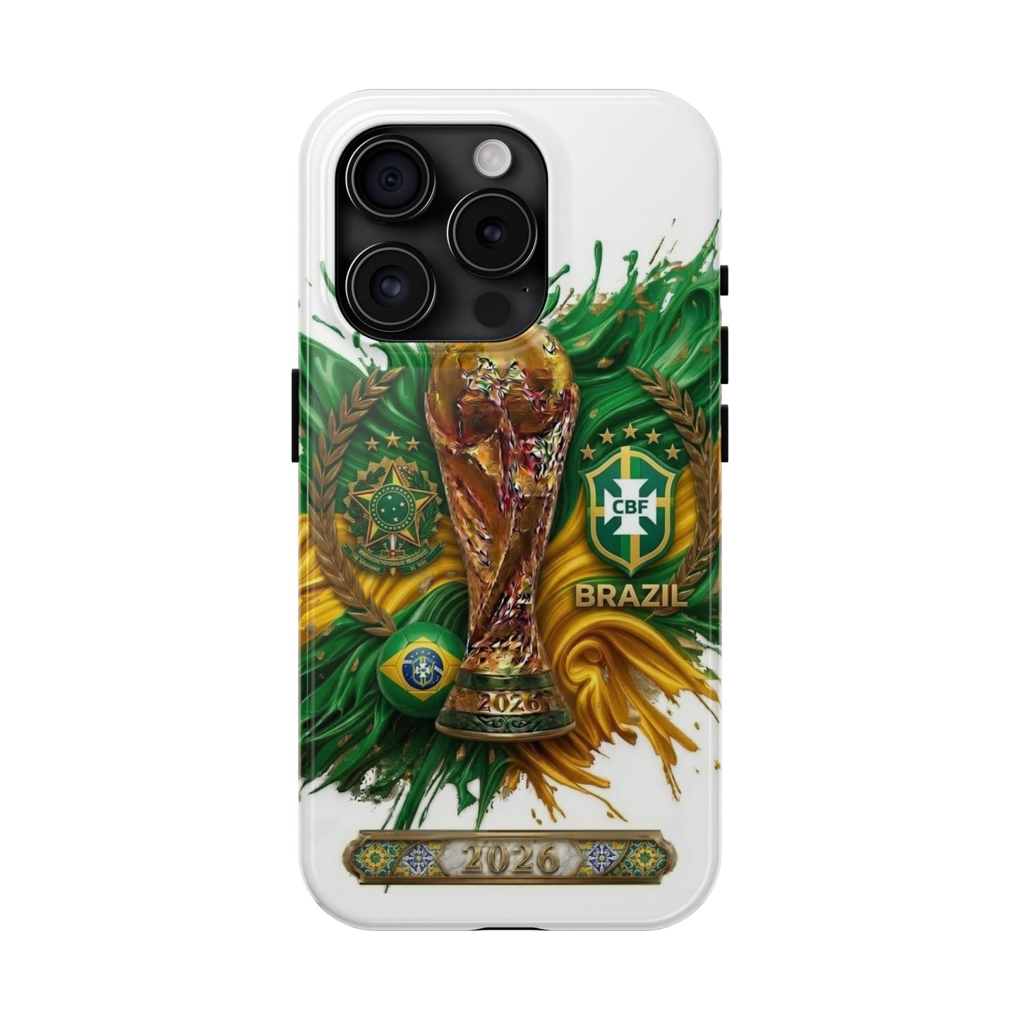 Brazil 2026 Soccer Tough Phone Case — Protective Fan Cover