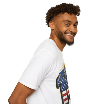 USA Number 10 Patriotic T-Shirt — American Flag Soccer Tee Style