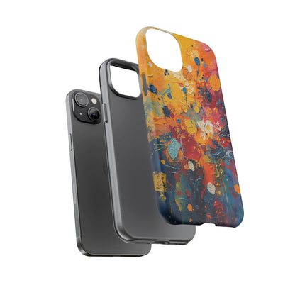 Abstract Color Splash Phone Case — Vibrant Paint Splatter Protective Cover