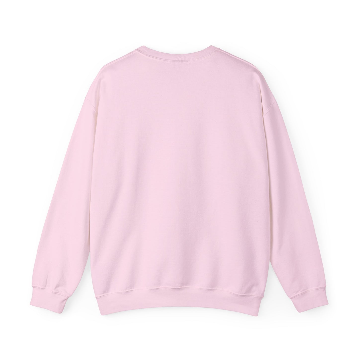 Pink sweatshirt back side on a white background