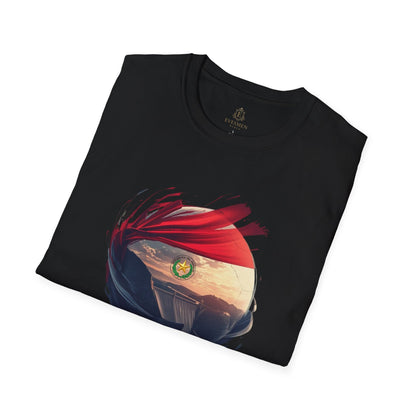 Paraguay Football Flag Graphic T-Shirt La Albirroja Soccer Crest Tee