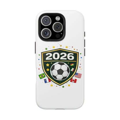 2026 Soccer Match Day Phone Protective Case Soccer Badge Design