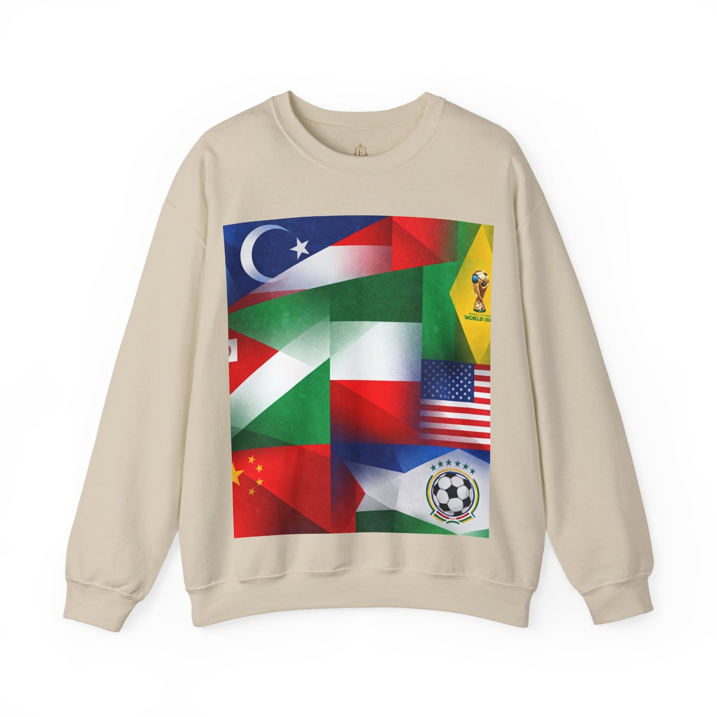 World Flags Soccer Crewneck Sweatshirt — Soccer Fan Pullover