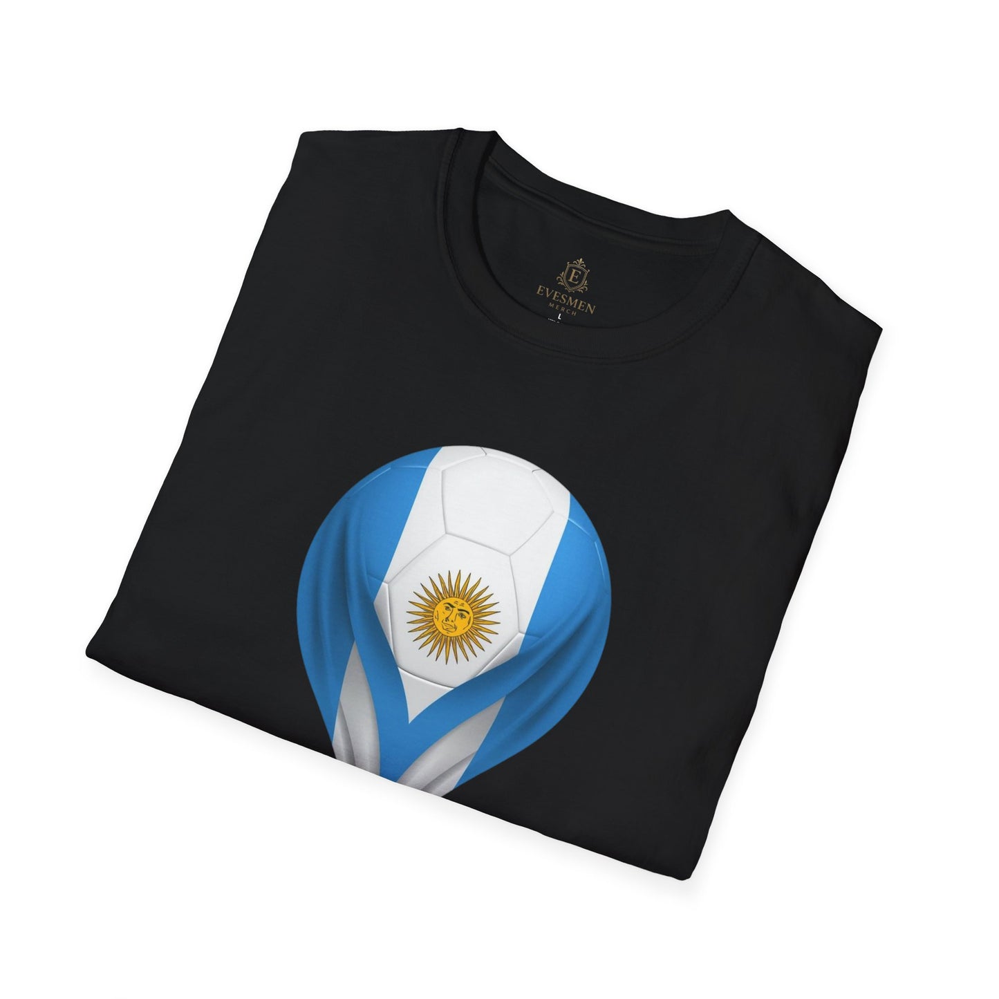 Argentina Football Flag Droplet T-Shirt – Argentine Soccer Fan Tee