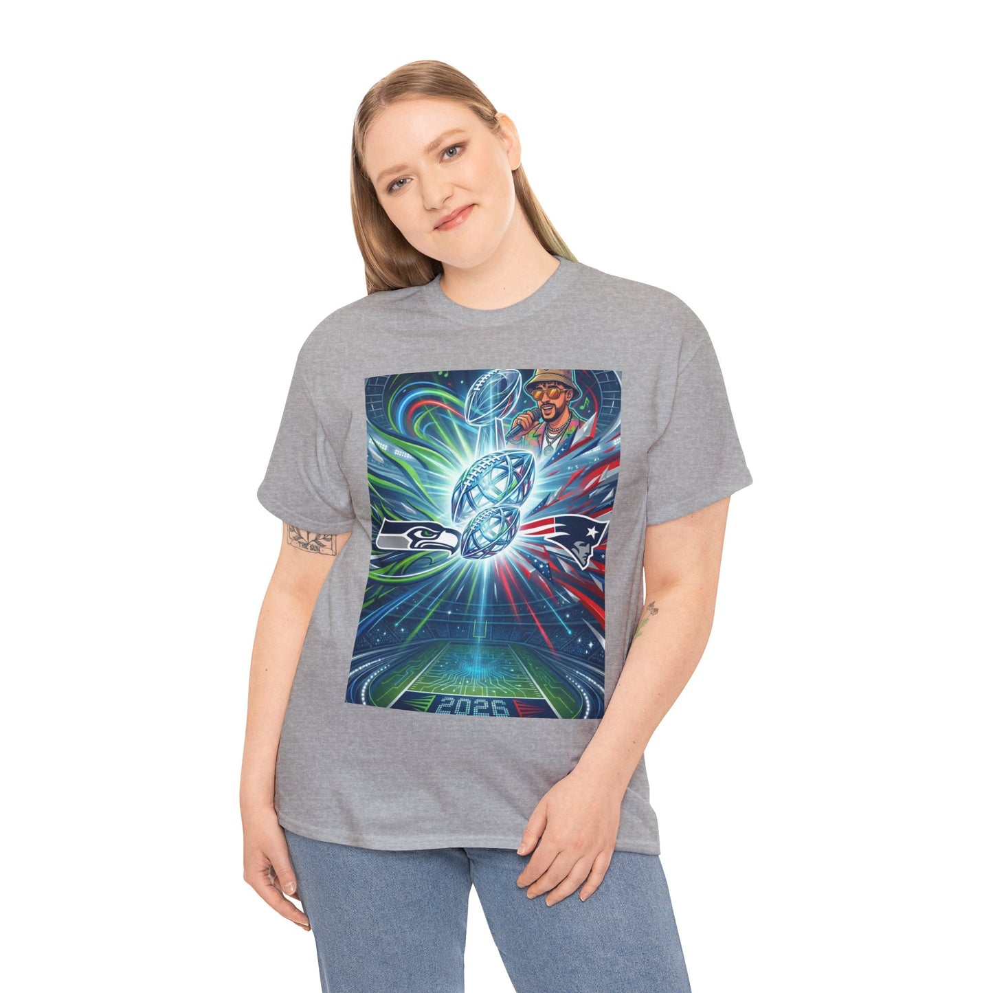 Legendary Championship Matchup Art T-Shirt Football Big Game Poster Tee