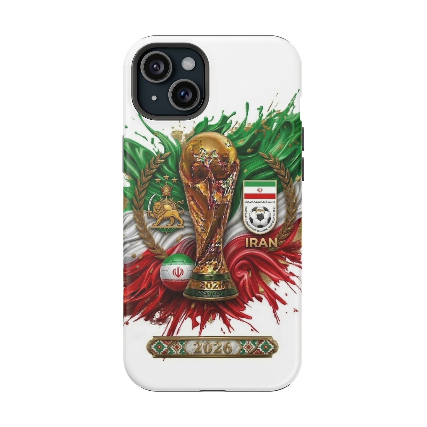Iran 2026 Soccer Match Day Phone Case — Impact-Resistant Cover