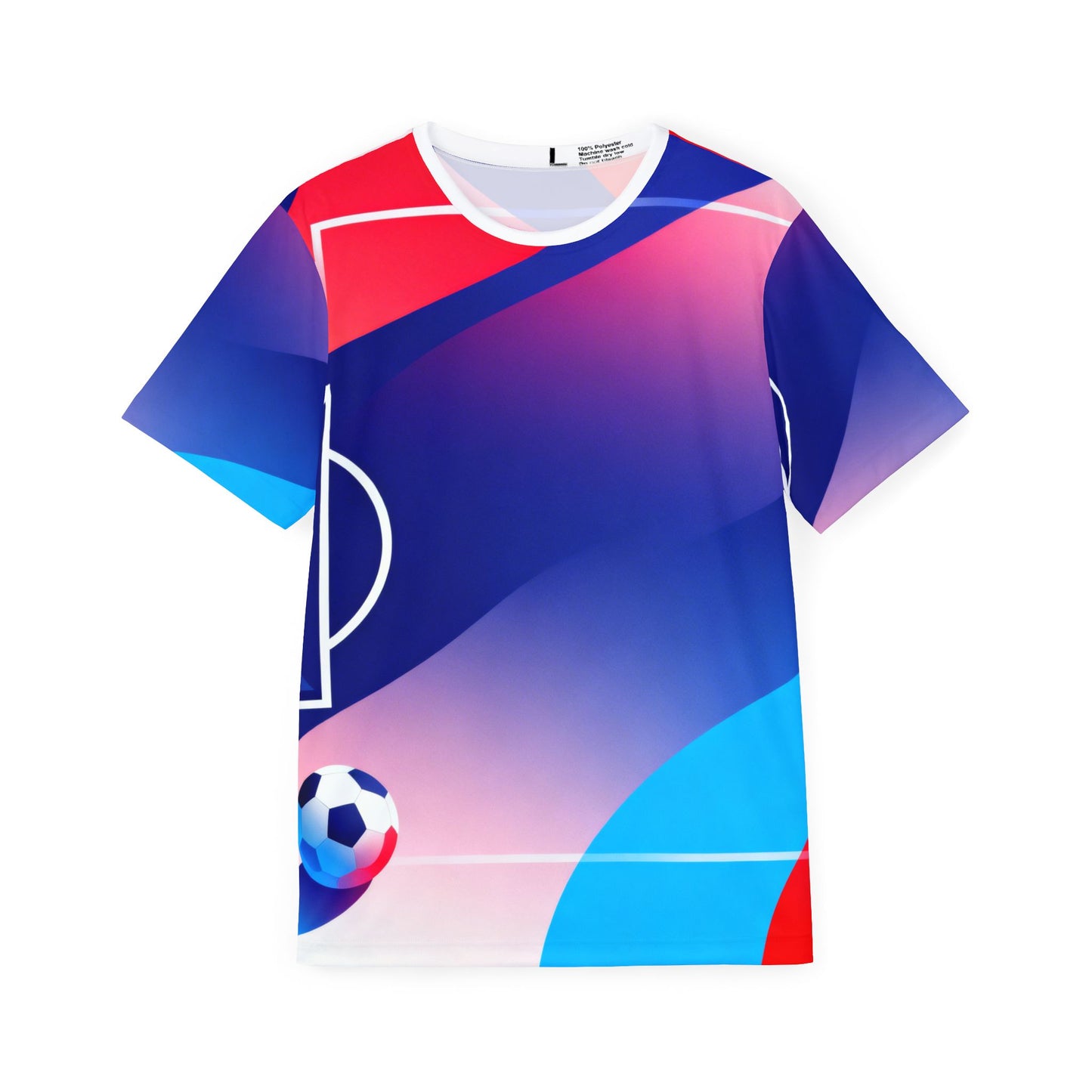 Men's Soccer Jersey Shirt Pitch Design Tee (All-Over Print)