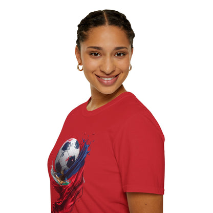 Haitian Football Pride T-shirt Flag Crest and Soccer Graphic Tee