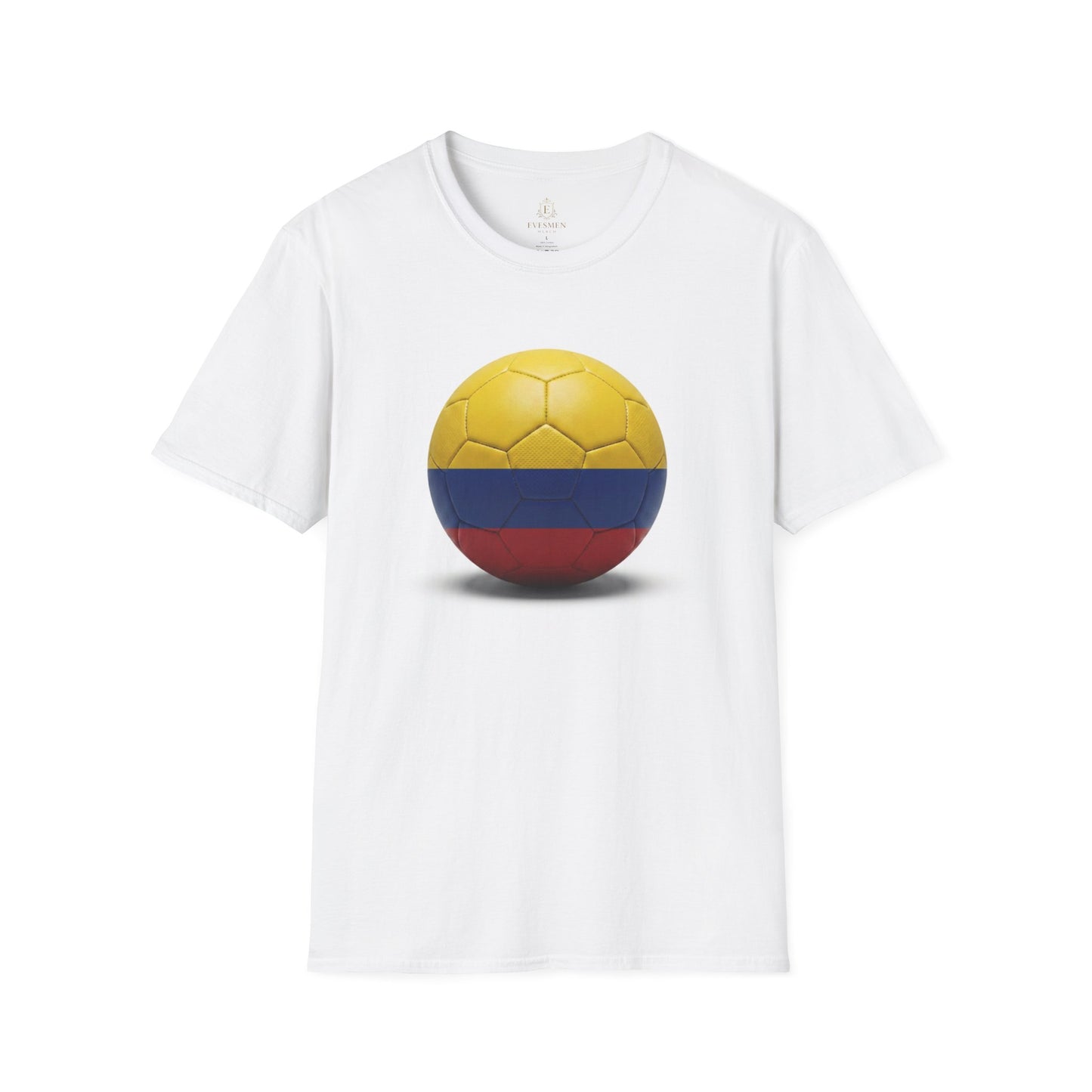 Colombia Football Flag Minimalist T-Shirt Los Cafeteros Soccer Fan Tee