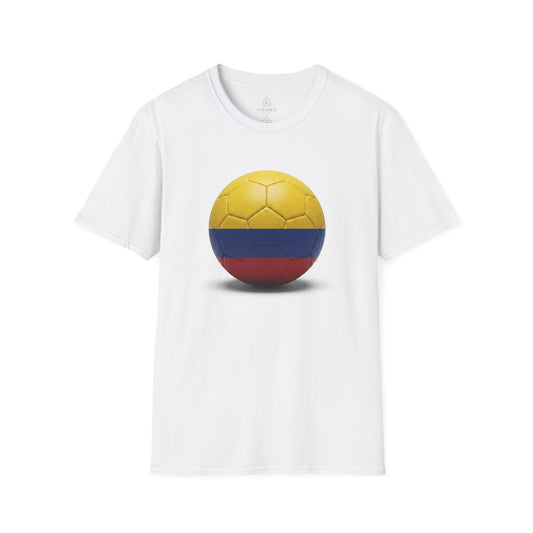 Colombia Football Flag Minimalist T-Shirt Los Cafeteros Soccer Fan Tee