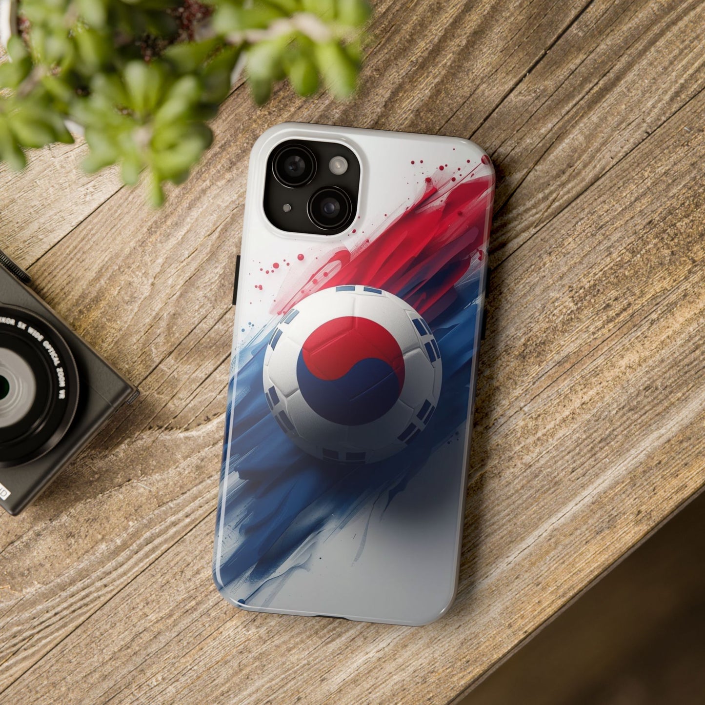 Korean Flag Taeguk Soccer Crest Phone Protective Case