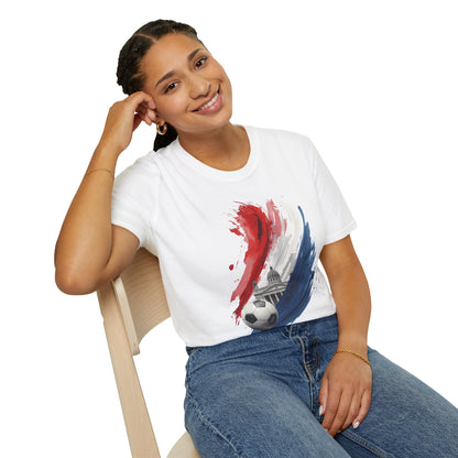 Paraguay Football Passion T-shirt with Asunción’s Pantheon Fan Tee
