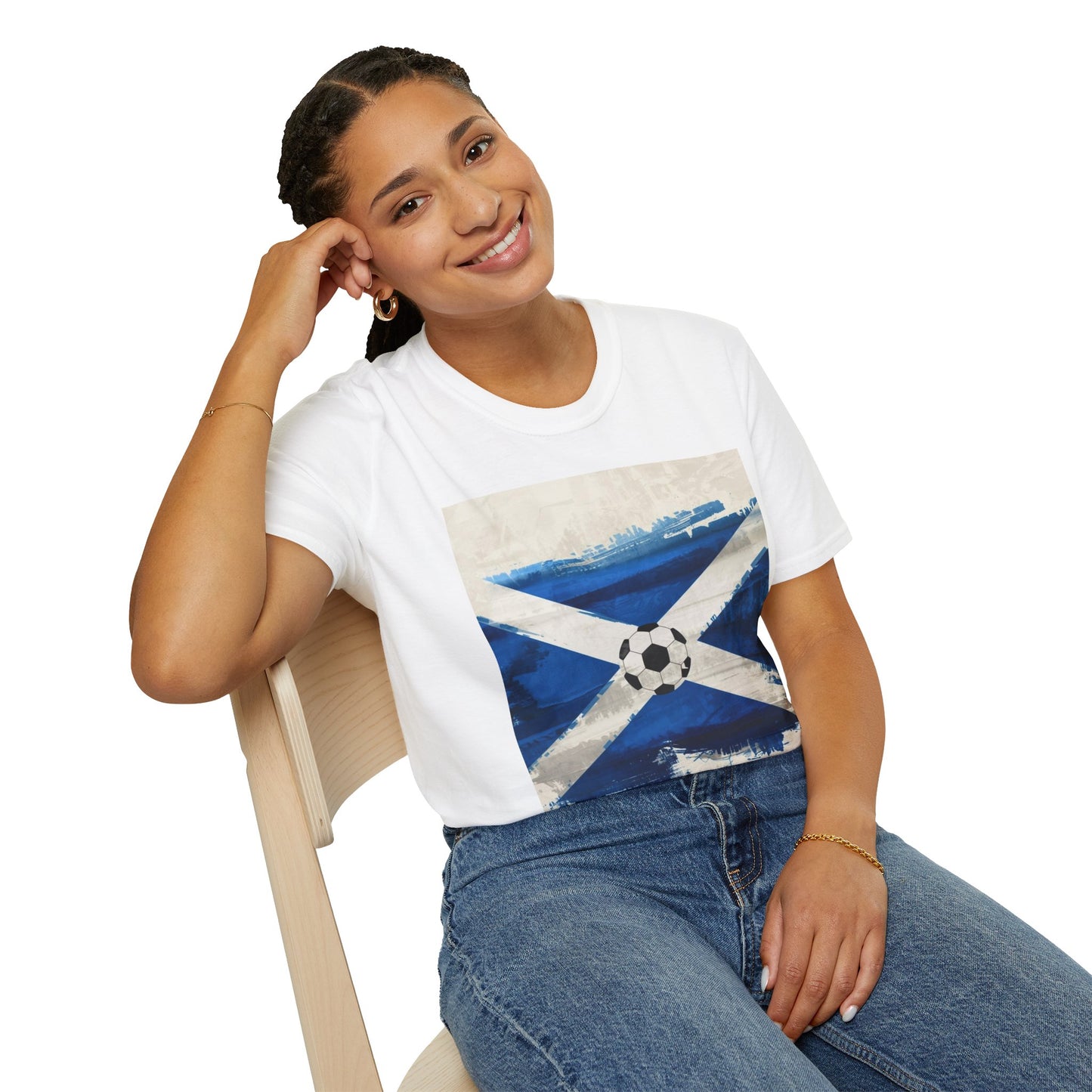 Scotland Flag Soccer T‑Shirt — Vintage St Andrews Football Tee